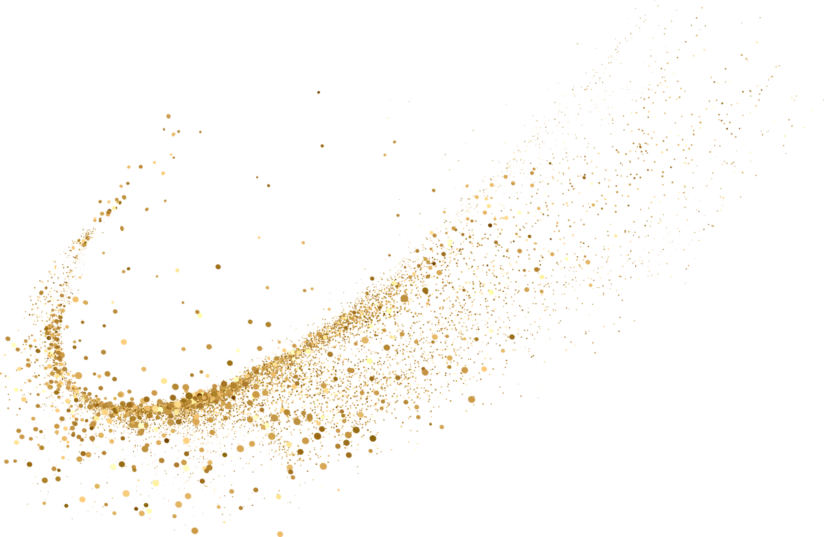Gold glitter